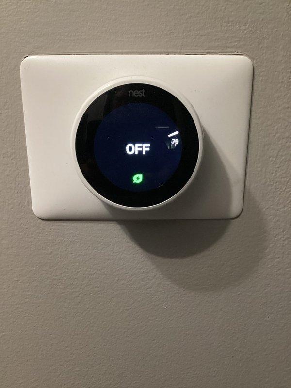 Responded to customer complaint of unit blowing warm air. Upon arrival, verified thermostat was set to OFF position and displaying 78° ambient temperature. Inspected outdoor condensing unit and confirmed equipment in good physical condition with no visible damage or obstructions to airflow. Customer educated on proper thermostat operation and system successfully restored to normal cooling function.