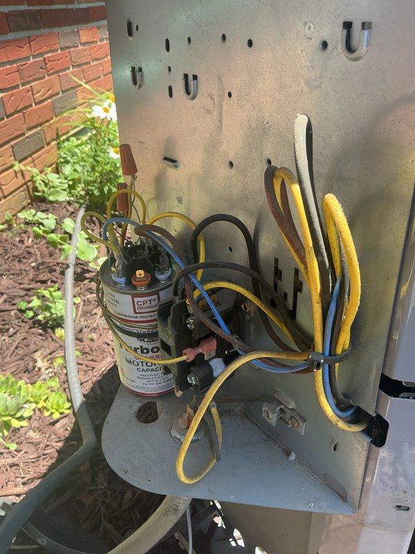 Completed monthly cooling maintenance visit on residential air conditioning system. Installed new thermostat per approved estimate and replaced 16x24x1 air filter as part of recurring service agreement. Performed comprehensive inspection of outdoor condenser unit, verified proper operation of capacitor and electrical connections, and tested system performance. All refrigerant lines, electrical components, and control wiring inspected and found to be functioning within normal parameters. System operating efficiently with no issues identified.