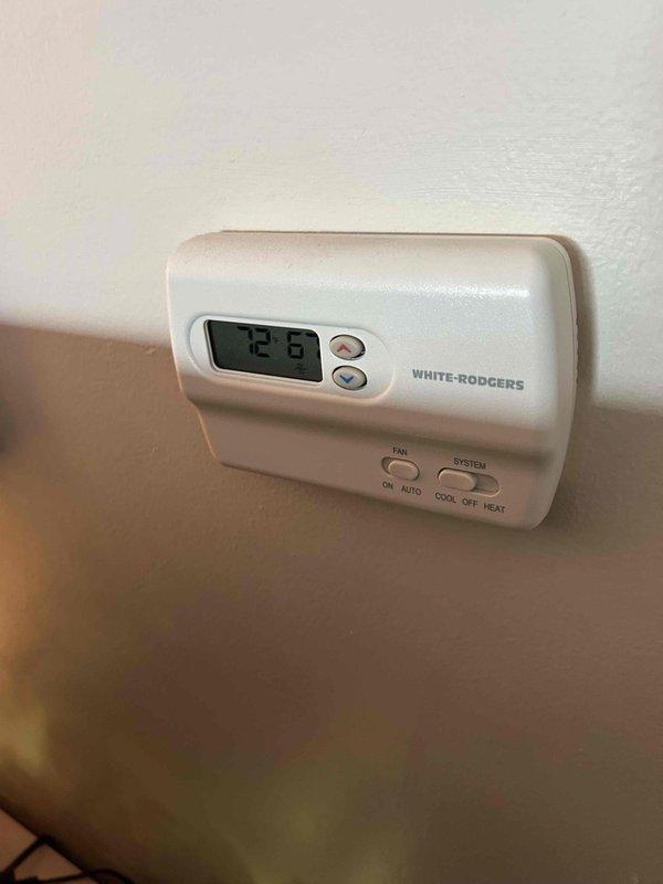 Completed routine cooling system maintenance on residential HVAC unit. Inspected outdoor condenser unit, verified proper operation of all components, and replaced 15x20x1 air filter. Confirmed White-Rodgers thermostat functioning correctly with system responding appropriately to cooling calls, and documented equipment condition with no issues found requiring immediate attention.
