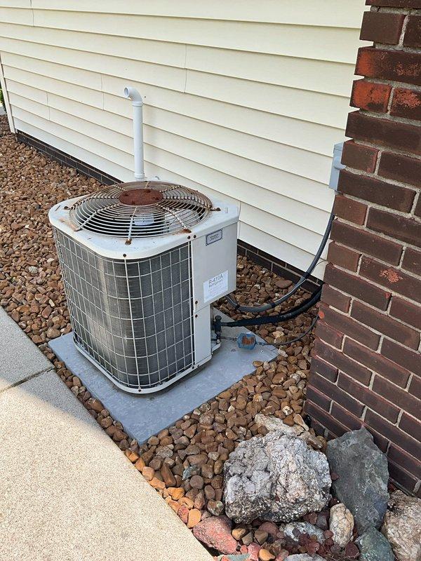 Conducted comprehensive system evaluation on 14-year-old HVAC system following maintenance visit that identified critical component failures requiring heat exchanger, radiator, and hardware kit replacement. Assessed both outdoor condensing unit and indoor air handler located in crawlspace to determine extent of necessary repairs versus full system replacement options. Documented equipment condition and provided consultation regarding replacement alternatives given the substantial repair costs needed to restore current system to proper working condition.