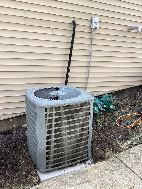 Performed second opinion evaluation on residential air conditioning system with low refrigerant charge. System assessment revealed R-22 refrigerant level at 5 pounds with a total requirement of 7 pounds to achieve proper operating pressures. Added 2 pounds of R-22 refrigerant to bring system to manufacturer specifications. Customer acknowledged potential leak in system but declined leak detection and repair services at this time, requesting only refrigerant recharge to maintain cooling function for short-term use.