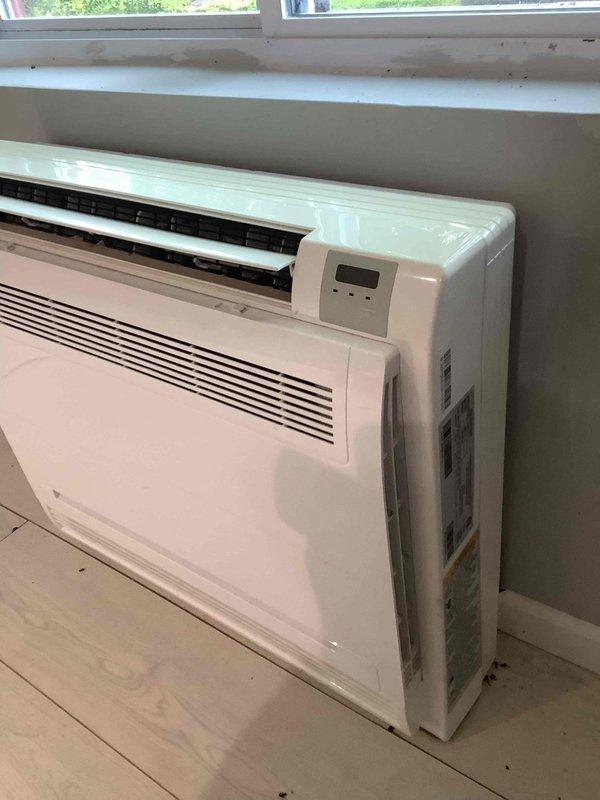 Responded to service call for upstairs mini-split units shutting off after one to two minutes of operation, resulting in inadequate cooling. Inspected wall-mounted indoor units and verified short-cycling condition. Connected manifold gauges to outdoor condensing unit to check refrigerant pressures and diagnose system performance. Evaluated operating pressures on both high and low side to determine proper refrigerant charge and identify potential compressor, electrical, or control board issues causing premature shutdown.