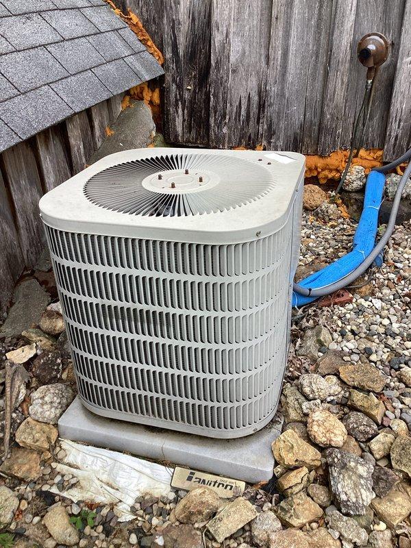 Responded to no cooling call where outdoor condenser unit was operating but no airflow at indoor registers. Upon inspection, found indoor blower motor failed to energize. Diagnosed faulty blower motor capacitor and replaced component, restoring full system operation and proper airflow throughout home.