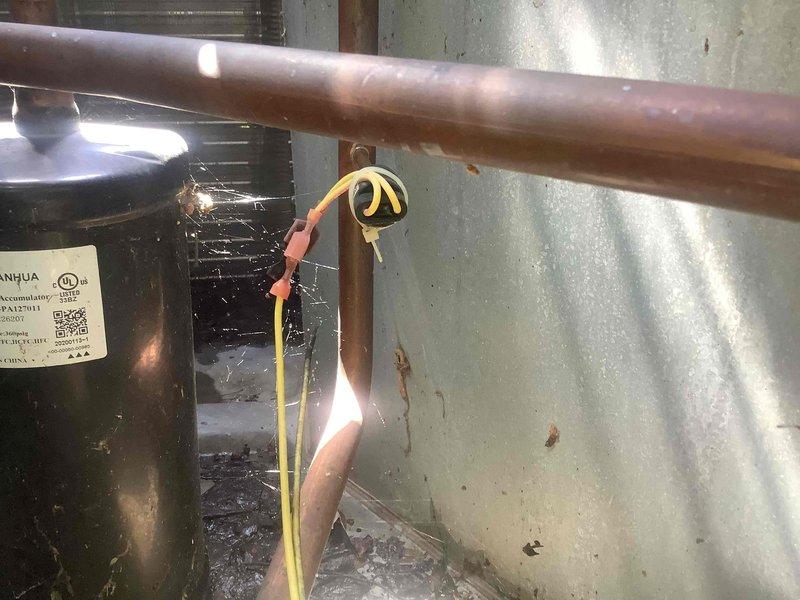 Responded to no cooling complaint on 2-3 year old Goodman air conditioning system. Upon arrival, confirmed indoor fan operational but outdoor condensing unit and compressor not running. Diagnosed loss of power to outdoor unit; troubleshot electrical circuit and restored power supply to condensing unit, resolving no-cool condition and returning system to normal operation.