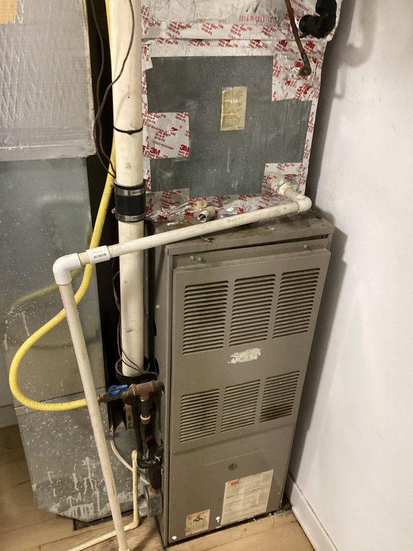 Responded to no-cooling call and performed diagnostic evaluation of residential air conditioning system. Upon arrival, found outdoor condensing unit and indoor furnace/air handler were not operating. Conducted electrical troubleshooting and identified failed component preventing system startup. Replaced defective part and restored power to equipment. Verified proper operation of compressor, condenser fan motor, and blower assembly. Tested system performance and confirmed adequate airflow and cooling capacity. Unit now operating within normal parameters.