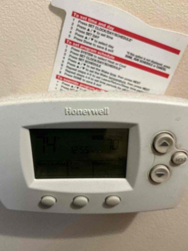 Completed comprehensive monthly maintenance on residential HVAC system including inspection of air handler unit, electrical control components, and ductwork. Replaced 16x20x1 air filter and performed electrical diagnostics using multimeter to verify proper system operation. Verified Honeywell thermostat functionality and confirmed all system components operating within normal parameters.