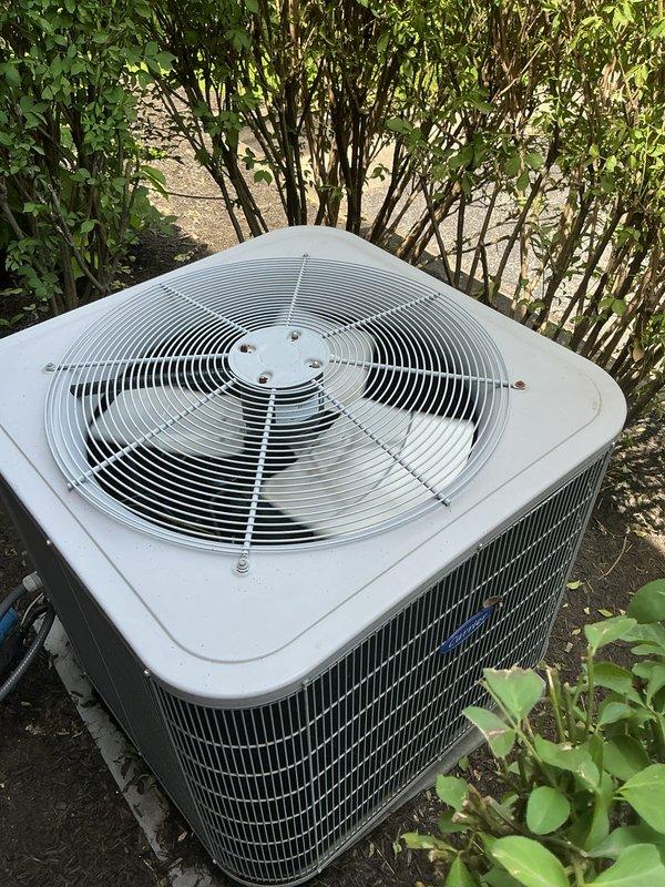 Completed basic monthly cooling maintenance on residential HVAC system. Performed standard inspection of indoor air handler unit located in basement and outdoor Carrier condenser unit, verifying proper operation of both components. Conducted routine system checks, confirmed adequate airflow, and ensured all equipment functioning within normal parameters per manufacturer specifications.