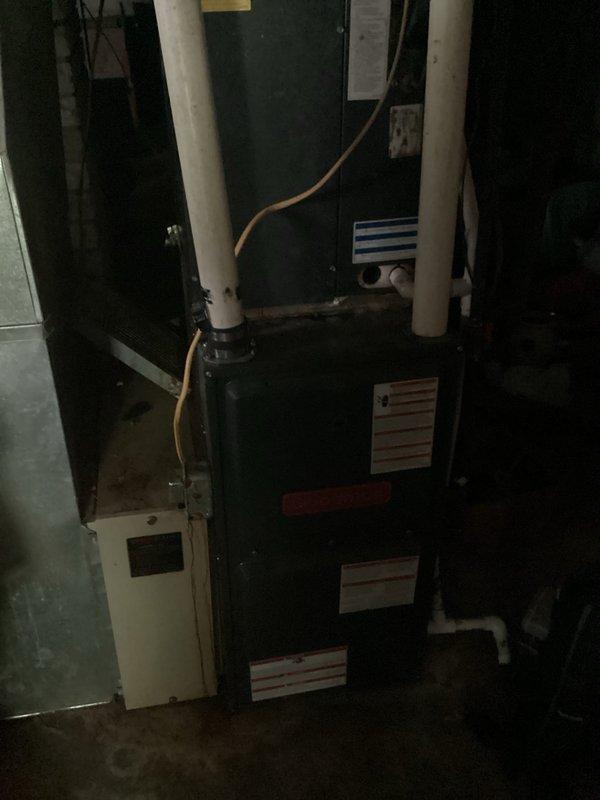 Responded to service call for non-operational HVAC system after customer self-installed new Honeywell Home Smart thermostat. Verified correct service address, inspected thermostat wiring and configuration at wall-mounted unit, and examined furnace/air handler equipment in mechanical room to diagnose system failure. Corrected thermostat installation issues and restored system to proper working condition.