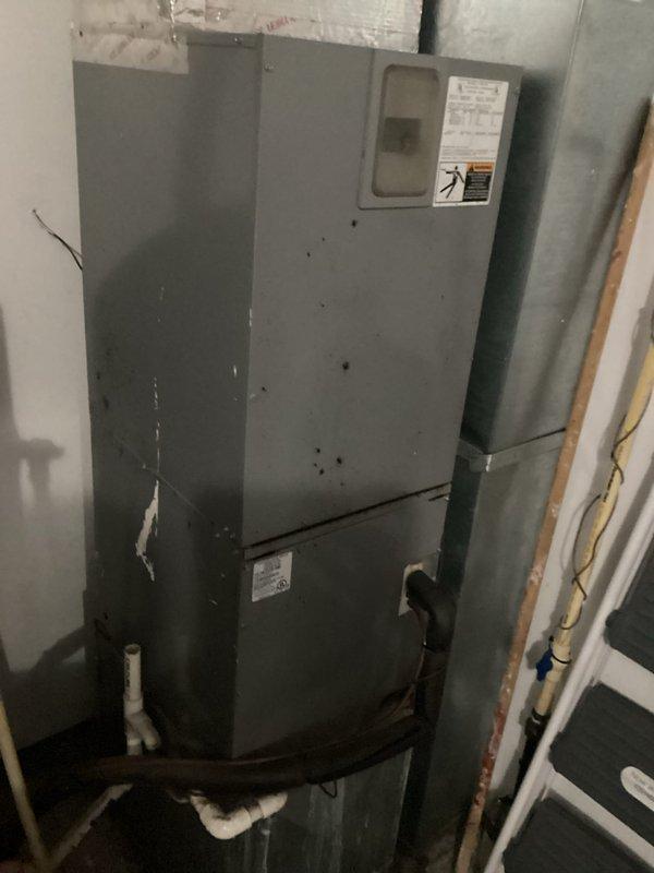 Responded to customer complaint of reduced airflow and lack of cooling from air conditioning system. Upon inspection, verified air handler unit operational and thermostat communicating properly with system. System restored to normal cooling operation with adequate airflow throughout home.