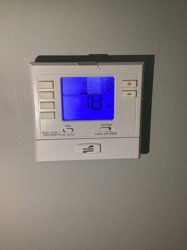 Responded to no cooling complaint on residential air conditioning system. Upon arrival, verified thermostat was calling for cooling with unit running but no cold air delivery. Inspected indoor air handler and discovered system low on refrigerant. Located and repaired refrigerant leak, evacuated system, and recharged to manufacturer specifications. Verified proper cooling operation and temperature differential across evaporator coil before departure.