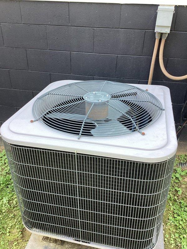 Responded to no cooling complaint on 3-5 year old residential split system. Upon arrival, performed diagnostic evaluation of indoor air handler unit located in basement and outdoor condensing unit. System was completely non-operational with no power to equipment. Identified failed electrical component preventing system startup. Replaced defective part, restored power to system, and verified proper operation of both indoor and outdoor units. Confirmed adequate airflow, proper refrigerant pressures, and normal temperature differential across evaporator coil. System returned to full cooling capacity and left in operational condition.