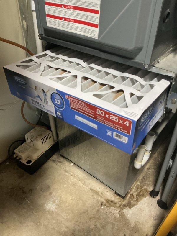 Completed comprehensive cooling maintenance on residential HVAC system. Performed system diagnostics using calibrated manifold gauges, verifying refrigerant pressures and temperatures within manufacturer specifications. Customer declined 20x25x4 filter replacement at this time; existing Honeywell MERV 13 filter remains in place. All components operating normally with no issues found.