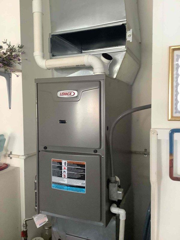 Completed Comfort Care monthly maintenance on residential cooling system. Performed comprehensive inspection of Lennox furnace and outdoor condenser unit, including operational testing with diagnostic gauges, visual inspection of all components, and verification of proper system performance. All equipment found operating within normal parameters with no issues identified.