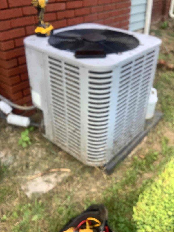 Responded to no-cooling call on residential air conditioning system. Upon arrival, found outdoor condensing unit completely inoperative with no power to compressor or condenser fan motor. Inspected electrical connections at disconnect and unit terminals, checked capacitor and contactor operation. Diagnosed failed contactor preventing unit from receiving power signal from thermostat. Replaced defective contactor, verified proper voltage and amperage readings, and tested system through complete cooling cycle. Unit restored to normal operation with proper airflow and refrigerant pressures confirmed.