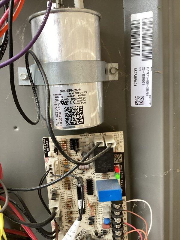 Completed monthly basic cooling maintenance visit on HVAC system. Performed standard inspection of evaporator coil assembly, verified proper operation of control board and capacitor, confirmed all electrical connections secure, and documented system components. Unit operating within normal parameters with no issues identified during service.