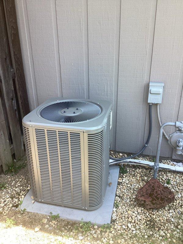 Completed basic monthly cooling maintenance visit on residential HVAC system. Performed standard inspection of Lennox furnace unit and outdoor condenser, verified proper operation of all components including ductwork connections, PVC drainage lines, and electrical disconnect. Filter replacement was not included per service agreement; noted 20x25x4 filter size for customer reference.