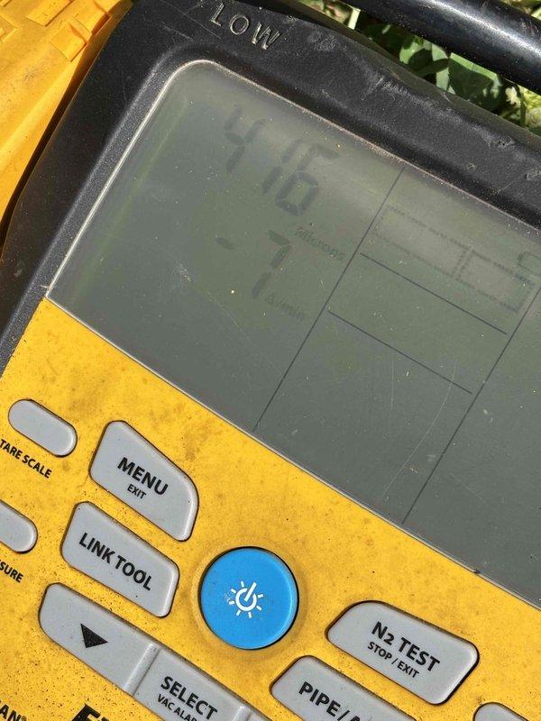 Completed full HVAC system installation at residential property. Installed new heating and cooling equipment, configured Honeywell Home programmable thermostat, and performed system diagnostics using digital manifold gauge set to verify proper refrigerant pressures and system operation. All equipment tested and operational upon departure.