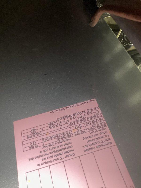 Replaced evaporator coil and loop conditioner on HVAC system. System was pressure tested, refrigerant lines were reconnected with proper fittings, and unit was charged to manufacturer specifications and verified operational.