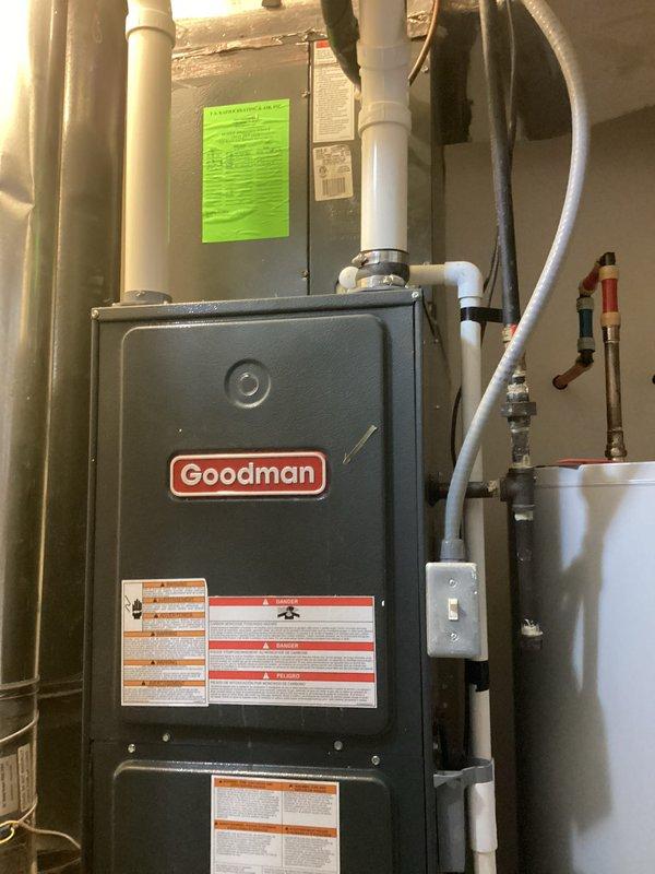 Completed monthly HVAC maintenance including replacement of 16x25x1 air filter on Goodman furnace system. Performed thorough water heater flush service to address sediment buildup and concerns regarding inadequate previous flushing, with photographic documentation of draining process to ensure complete sediment removal and restore proper hot water capacity.