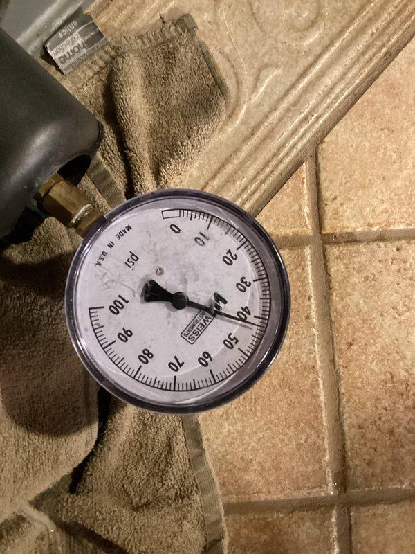 Installed loop conditioner on hydronic heating system. Tested and verified system pressure at 45-50 PSI using calibrated pressure gauge. Confirmed proper operation of all valves and fittings in the loop assembly. System now operating within manufacturer specifications.