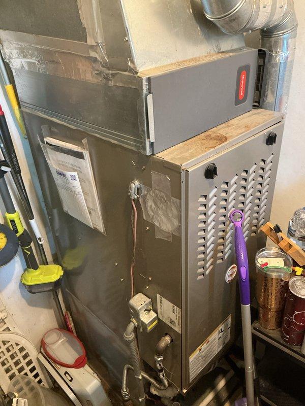 Completed Basic Cooling Visit as part of monthly recurring maintenance service. Inspected HVAC system and air handler unit, verifying proper operation of all cooling components. Observed existing 16x25x4 Filtrete filter in place with installation date of 4/27/24 and next change due 8/27/24 noted on housing. Customer-supplied filter dimensions confirmed; standard filter not included with this service level. System operating within normal parameters with no issues identified during inspection.
