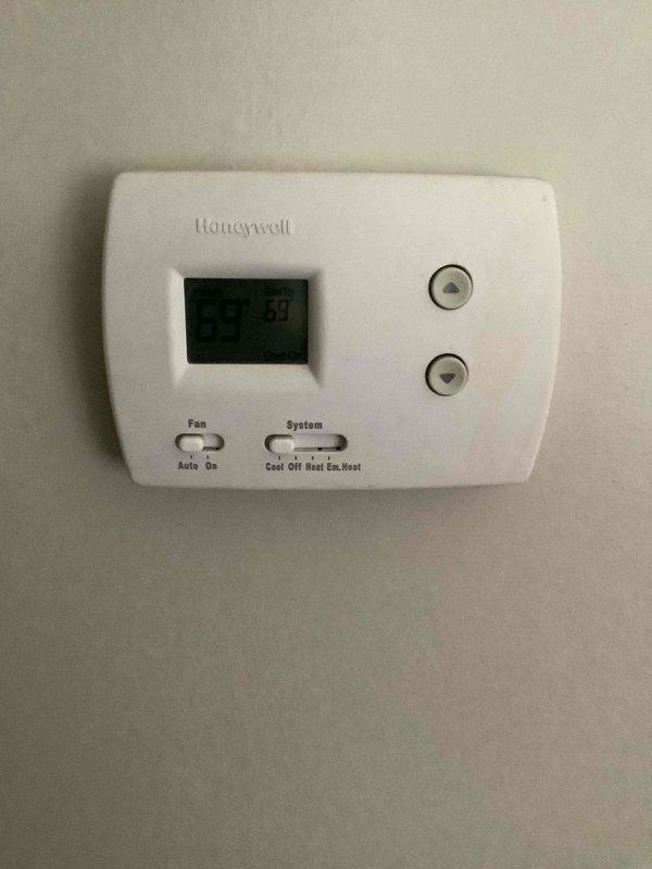 Completed basic monthly cooling maintenance visit on residential HVAC system. Performed standard inspection of cooling equipment, verified Honeywell thermostat operation and proper system response, and confirmed temperature control functionality with unit cycling appropriately between heating and cooling modes. All components operating within normal parameters at time of service.
