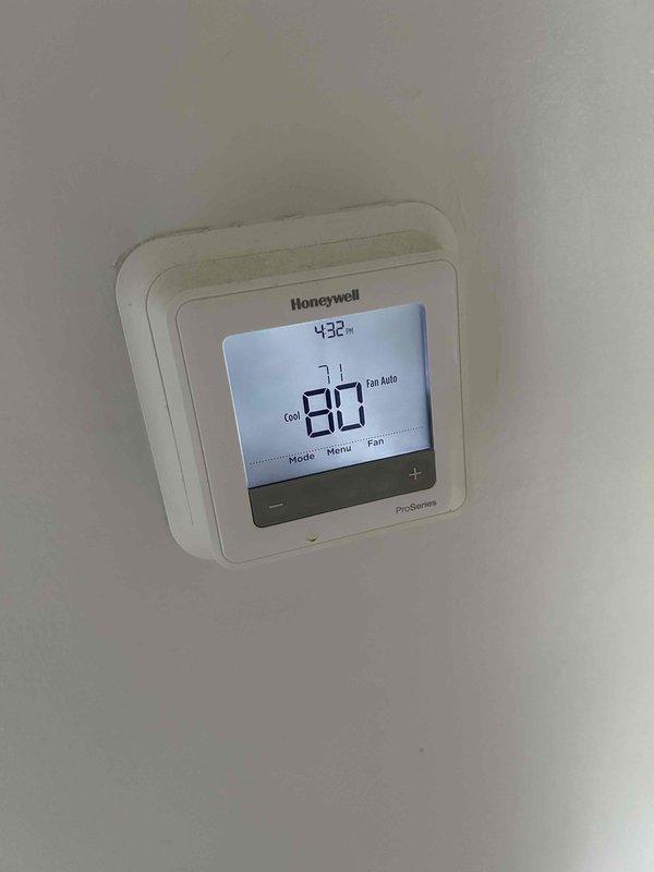 Responded to service call for air conditioning unit blowing hot air. Performed diagnostic evaluation of HVAC system using CoreSense diagnostics module and multimeter to assess electrical components, capacitor function, and thermostat operation. Verified thermostat was set to cooling mode at 88 degrees and confirmed system operational status after troubleshooting electrical connections and capacitor terminals.