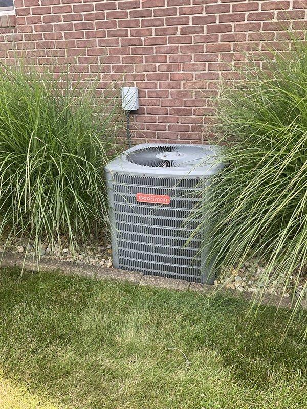 Conducted comprehensive Home Comfort Evaluation of existing HVAC system, including indoor furnace unit located in mechanical room and outdoor air conditioning condenser positioned on exterior concrete pad. Documented current equipment condition, specifications, and system performance through detailed photography and assessment to provide customer with replacement options and recommendations for upgraded heating and cooling equipment.