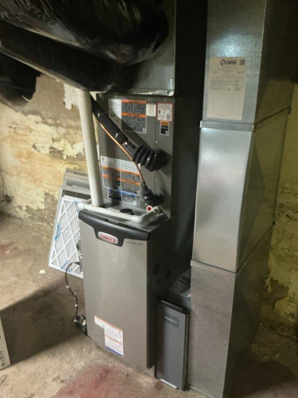 Completed annual cooling system maintenance visit on residential HVAC unit. Performed comprehensive system inspection, replaced 20x25x4 air filter, verified proper airflow and operation of air handler unit, and documented service on maintenance record sheet. All components found operating within normal parameters with no immediate concerns noted.