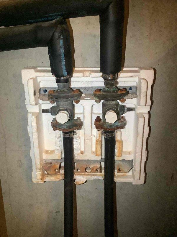 Completed clean and check tune-up on geothermal heat pump system for new homeowner unfamiliar with geo technology. Inspected Bryant air handler unit, ground loop manifold connections, and supply/return piping with insulation; verified proper operation of system components and valves. All equipment found operating within normal parameters; provided system overview and operational guidance to homeowner.