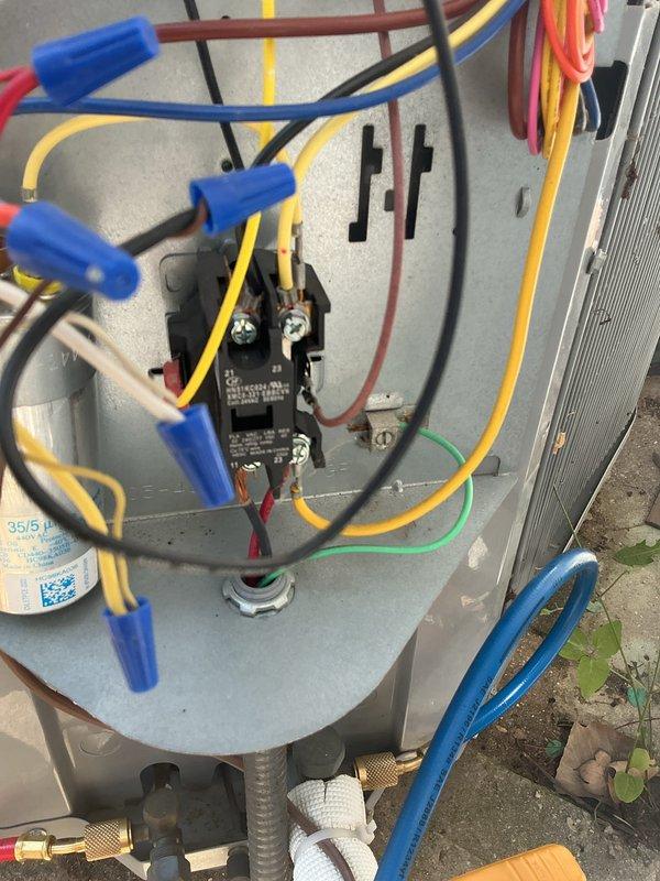 Completed comprehensive cooling system maintenance under active comfort club agreement. Performed standard preventive maintenance procedures including inspection of outdoor condenser unit, electrical connections, and refrigerant lines. Replaced 20x20x1 pleated air filter at ceiling-mounted return air grille with KOCH brand filter as included in service agreement. Verified proper operation of contactor, checked all electrical connections in junction box, and inspected condenser coil condition. All components found operating within normal parameters with agreement valid through February 2027.