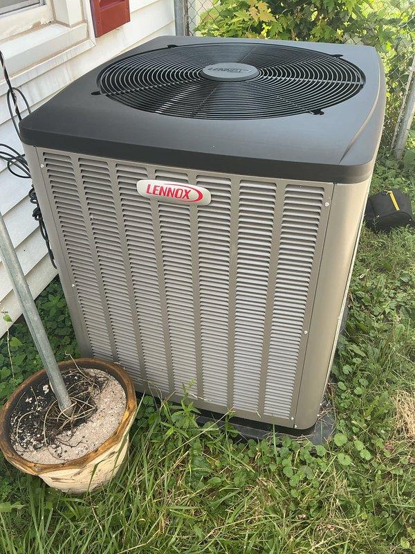 Completed annual cooling system maintenance on Lennox split system. Performed comprehensive inspection of outdoor condenser unit and indoor air handler, verified proper operation of all components, replaced 20x25x4 air filter, and confirmed system is functioning within manufacturer specifications for the upcoming cooling season.