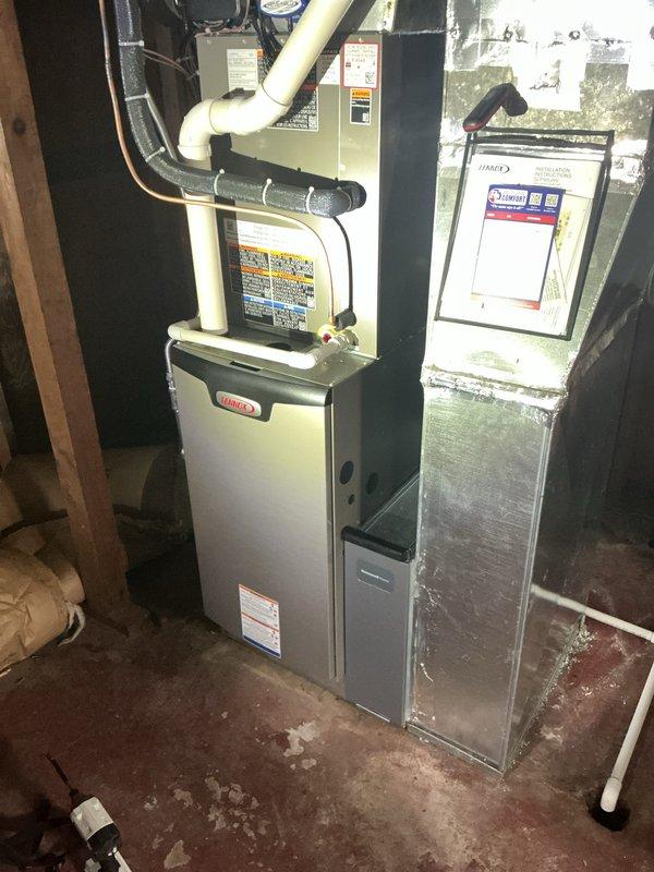 Completed annual cooling system maintenance on Lennox split system. Performed comprehensive inspection of outdoor condenser unit and indoor air handler, verified proper operation of all components, replaced 20x25x4 air filter, and confirmed system is functioning within manufacturer specifications for the upcoming cooling season.