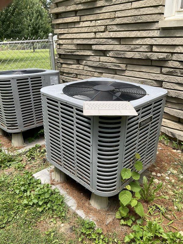 Conducted comprehensive evaluation of existing residential HVAC system following customer's request for second opinion on equipment replacement recommendation. Assessed two outdoor condenser units positioned at building exterior and inspected associated ductwork infrastructure in crawl space. Performed diagnostic testing to verify system performance and operational status. Provided detailed estimate for complete system replacement including equipment specifications, installation requirements, and competitive pricing alternatives for customer comparison and decision-making purposes.