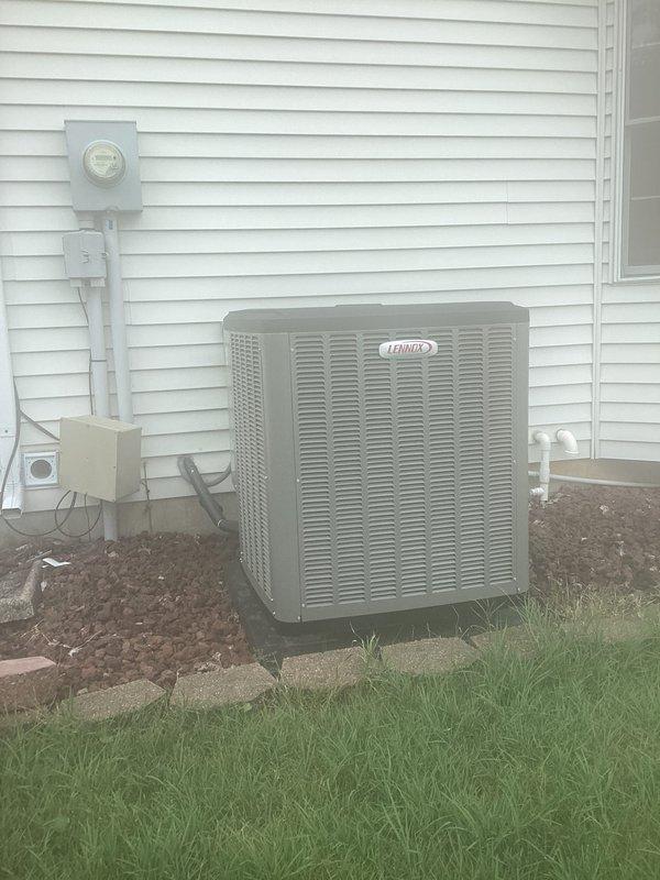 Completed annual cooling system maintenance on Lennox residential HVAC system. Performed comprehensive inspection of indoor furnace unit and outdoor condenser, checking refrigerant lines, electrical connections, and condensate drainage system. Installed new humidifier on indoor unit as requested, integrating with existing ductwork and ensuring proper water supply connection. Verified all components operating within manufacturer specifications, confirmed adequate airflow through system, and tested thermostat functionality. System is ready for cooling season operation.