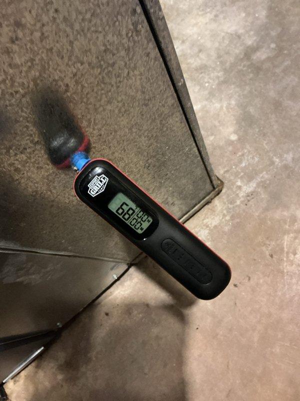 Completed comprehensive cooling maintenance on residential HVAC system including inspection of thermostat operation, verification of cooling cycle activation, and measurement of supply air temperatures at the duct system. System thermostat confirmed operational at 75°F with cooling and fan modes engaged, and temperature diagnostics performed at supply plenum showed proper airflow characteristics. Filter size noted as 20x25x4 and not included in this basic monthly maintenance service.
