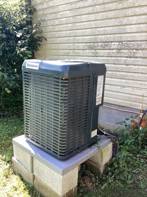 Responded to service call regarding unusual clicking sounds from Guardian brand air conditioning system prior to startup. Reviewed customer-provided video documentation showing intermittent clicking before compressor engagement. Performed on-site inspection of outdoor condenser unit and indoor thermostat controls to diagnose startup sequence abnormality and verify system operation.