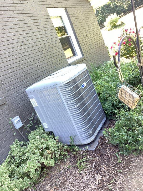 Completed basic monthly cooling maintenance visit including blower assembly cleaning and comprehensive coil cleaning (CCC) on residential HVAC system. Inspected outdoor condenser unit and verified proper operation of all components, connections, and refrigerant lines. System operating within normal parameters with no issues identified; customer advised that 16x25x4 air filter is not included in service and should be maintained separately.