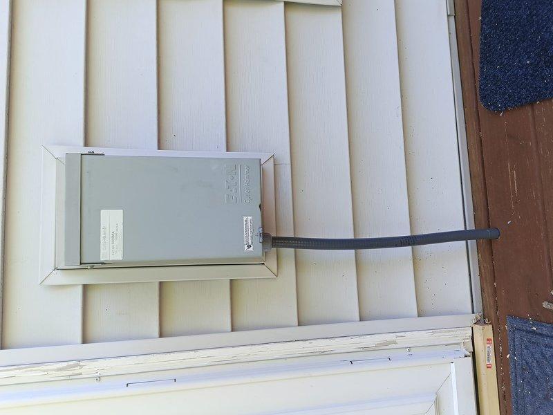 Completed installation of Lennox 2-zone mini split system. Mounted outdoor disconnect box on exterior wall with proper weatherproof enclosure and ran electrical conduit for power supply. All equipment installed per manufacturer specifications and system tested for proper operation.
