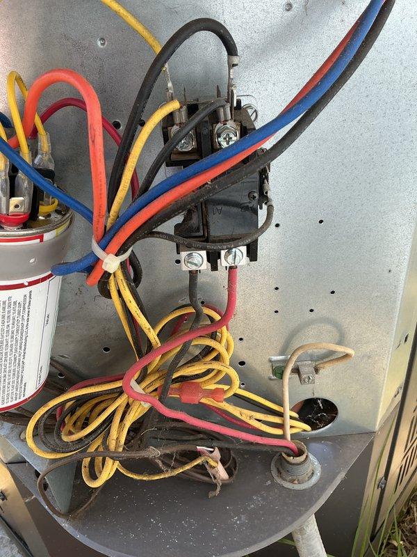 Completed comprehensive cooling maintenance on Airtemp HVAC system. Performed system inspection, documented filter status as unknown/not visible during service, verified electrical connections at contactor and capacitor, and captured equipment condition photos per maintenance protocol. All components operating within normal parameters at time of service.