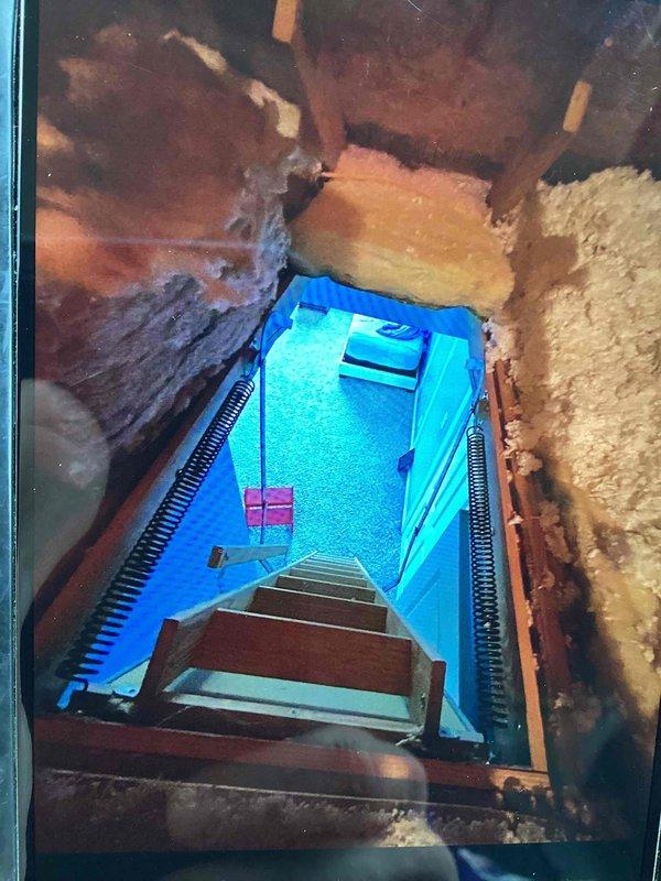 Responded to service call for bedroom experiencing inadequate heating and cooling. Accessed attic space and inspected air handler unit and flexible ductwork distribution system. Evaluated duct connections, insulation integrity, and airflow pathways to identify potential restrictions or disconnections affecting the bedroom zone. Provided estimate for complete duct cleaning service to address airflow issues and restore proper HVAC performance to affected area.