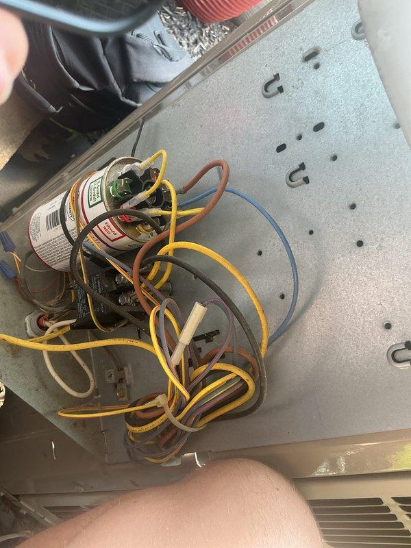 Completed basic monthly cooling maintenance visit on residential HVAC system. Performed standard inspection of indoor air handler unit and outdoor condensing unit, checking electrical connections, capacitor operation, and overall system functionality. Customer reported concerns about potential vent blockage affecting airflow to one room; inspected system components and verified proper operation of cooling equipment during service visit.