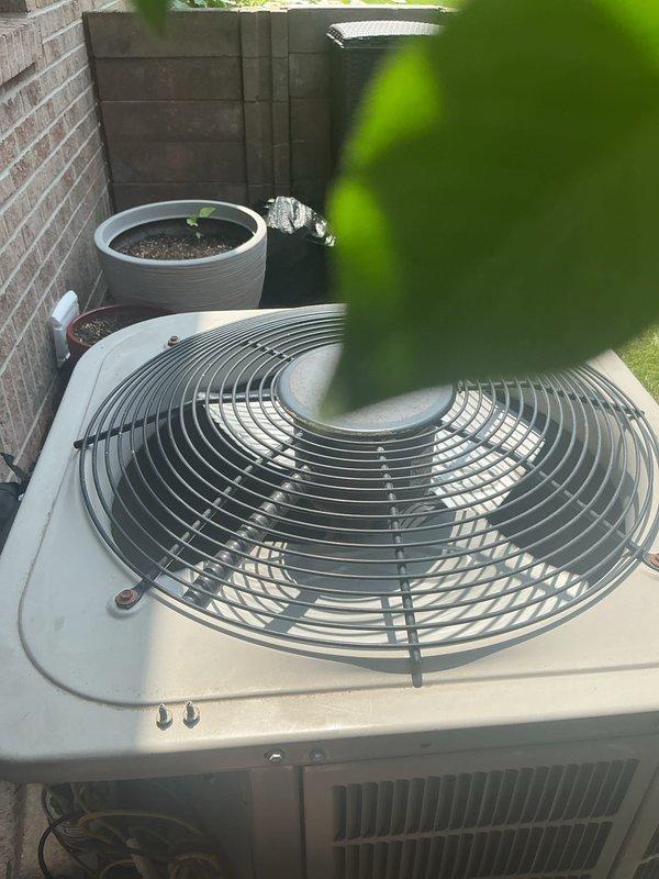 Completed basic monthly cooling maintenance visit on residential HVAC system. Performed standard inspection of indoor air handler unit and outdoor condensing unit, checking electrical connections, capacitor operation, and overall system functionality. Customer reported concerns about potential vent blockage affecting airflow to one room; inspected system components and verified proper operation of cooling equipment during service visit.