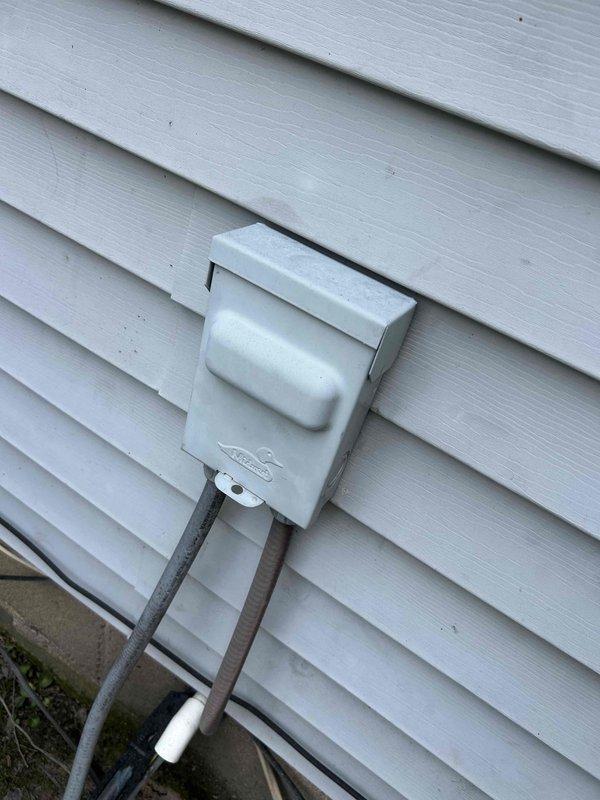 Responded to no-cooling call following recent maintenance visit. Inspected residential split system outdoor condenser unit and verified proper electrical connections at disconnect box. System restored to normal operation with cooling confirmed at time of departure.