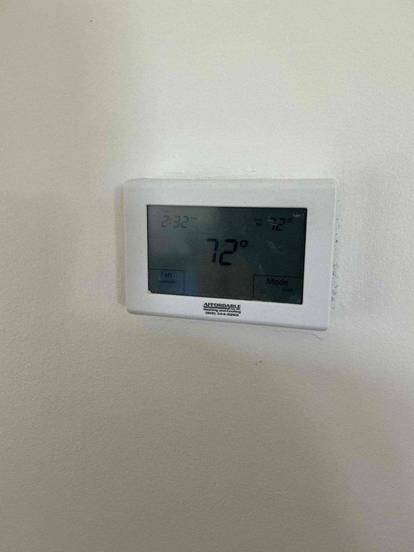 Completed annual cooling maintenance visit on downstairs HVAC system and investigated reported fan concern. Performed comprehensive system diagnostics including electrical measurements and thermostat verification, confirmed unit operating within normal parameters at 72°F, and replaced 20x20x4 air filter per maintenance schedule. No abnormalities detected with fan operation during inspection; system cycling properly with all components functioning as designed.