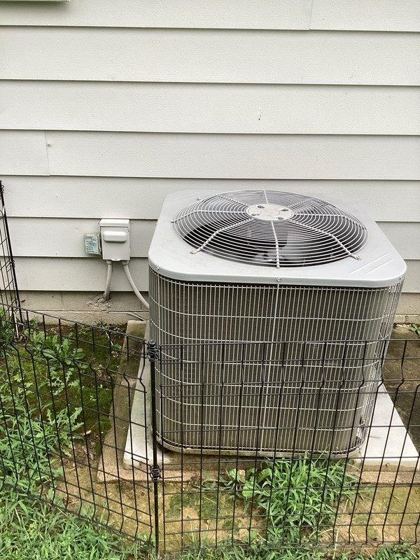 Completed routine cooling system maintenance on residential HVAC unit. Performed comprehensive inspection of outdoor condenser unit and indoor thermostat system. All components operating within normal parameters with no deficiencies identified during this monthly preventive maintenance visit.