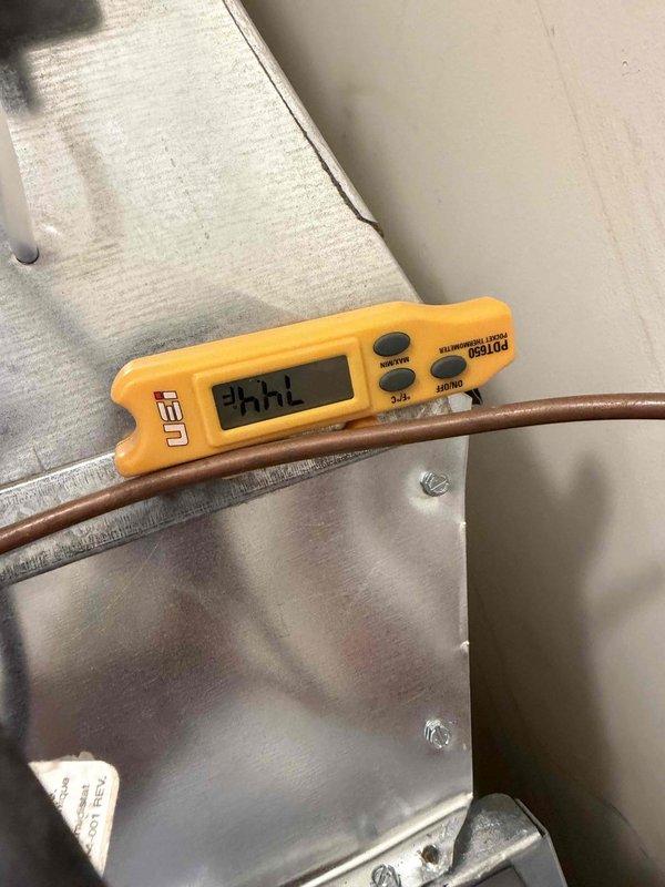 # HVAC Install - Complete System

Successfully installed a complete Lennox heat pump system at the residence. Installation included mounting and wiring a new Honeywell digital programmable thermostat with LCD display, configured to display temperature, time, and system mode settings. Additionally installed a Honeywell humidistat control unit below the primary thermostat for humidity management and adjustment. Commissioned the system and verified proper operation of all controls. Performed temperature measurements on refrigerant lines using digital instrumentation to confirm proper system performance and refrigerant charge levels. All equipment tested and operating within manufacturer specifications upon completion.
