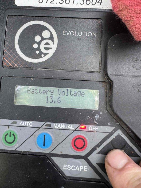 Performed fuse replacement and completed routine maintenance on Generac Guardian Series standby generator. Verified battery voltage at 13.6V on Evolution controller display and confirmed all control functions operating properly in AUTO mode. Unit tested and returned to normal standby operation.