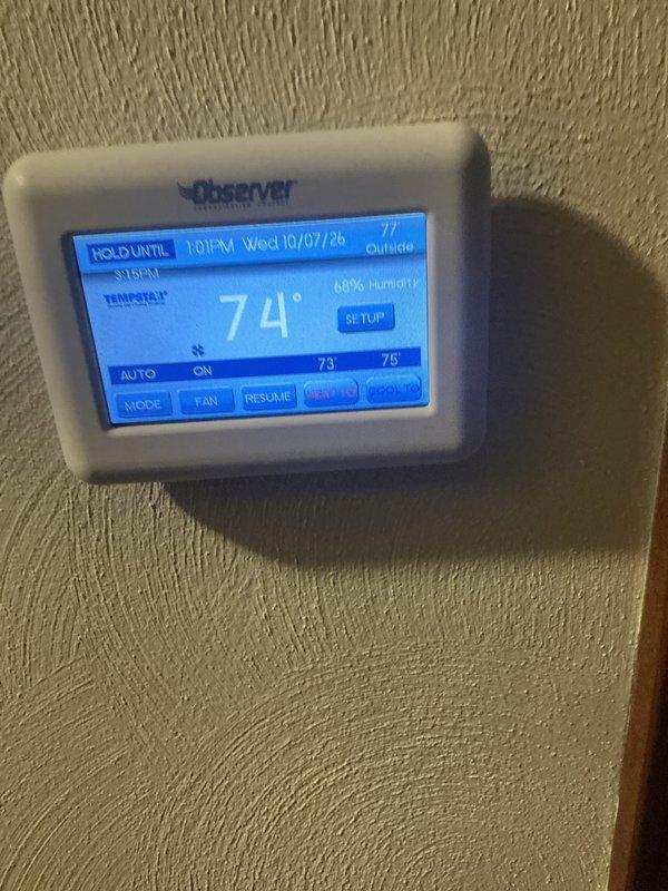 Performed comprehensive maintenance inspection and cleaning on both air conditioning and furnace systems. Completed full system tune-up including inspection of outdoor condensing unit electrical components, capacitor testing, and control board verification. Verified thermostat operation and programming settings, confirmed proper temperature control and system communication. All equipment found operating within normal parameters following service completion.