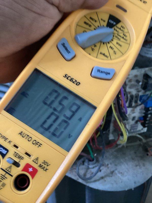 Completed scheduled heating maintenance tune-up on 9-year-old heat pump system. Performed comprehensive system diagnostics using digital multimeter to verify electrical readings and component operation. Inspected outdoor condenser unit, noting vegetation encroachment around base that may restrict airflow if left unmanaged. All electrical connections tested and found within normal operating parameters, system operating efficiently and ready for heating season.